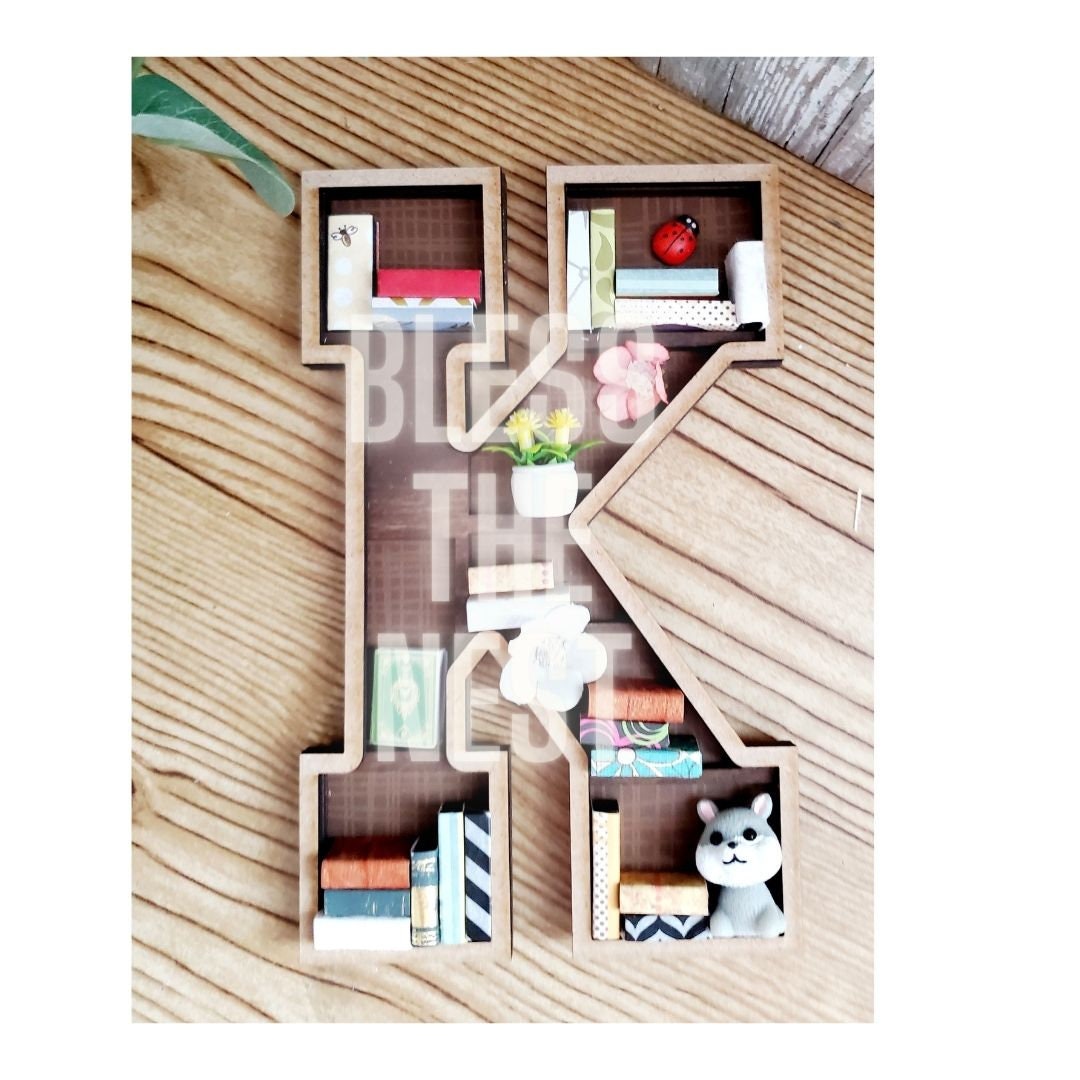 Miniature Alphabet Bookshelf Letter k ONLY Etsy