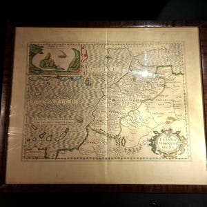 MAROC - Carte antique unique de Jodocus Hondius vieille de 400 ans - Fessae et Marocchi Regna, 1633 - 48 x 59 cm (18,9x23,3 in)