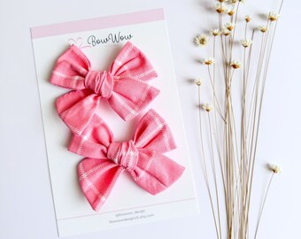 Easter Hair Bows, Easter Hair Clips, Toddler Hair Bows, Cotton Hair Bows, Pigtail Hair Bows, Easter Hair Accessories, Girls Hair Bows
