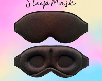 3D Memory Foam Sleep Mask: 99.9% Blackout, Comfortable Travel Mask