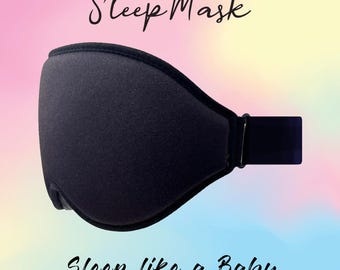 3D Memory Foam Sleep Mask: 99.9% Blackout, Comfortable, Travel Accessory