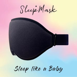 Antifaz para dormir de espuma viscoelástica 3D: 99,9 % opaco, ajustable y con bloqueo de luz para dormir y viajar. imagen 6