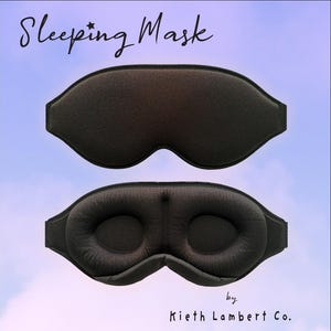 Antifaz para dormir de espuma viscoelástica 3D: 99,9 % opaco, ajustable y con bloqueo de luz para dormir y viajar. imagen 5