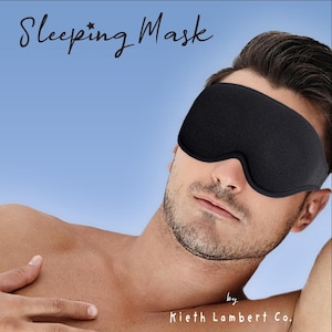 3D Memory Foam Sleep Mask: 99.9% Blackout, Adjustable, Light-Blocking for Sleep & Travel