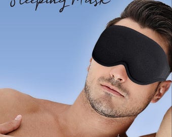3D Memory Foam Sleep Mask: 99.9% Blackout, Adjustable, Light-Blocking for Sleep & Travel