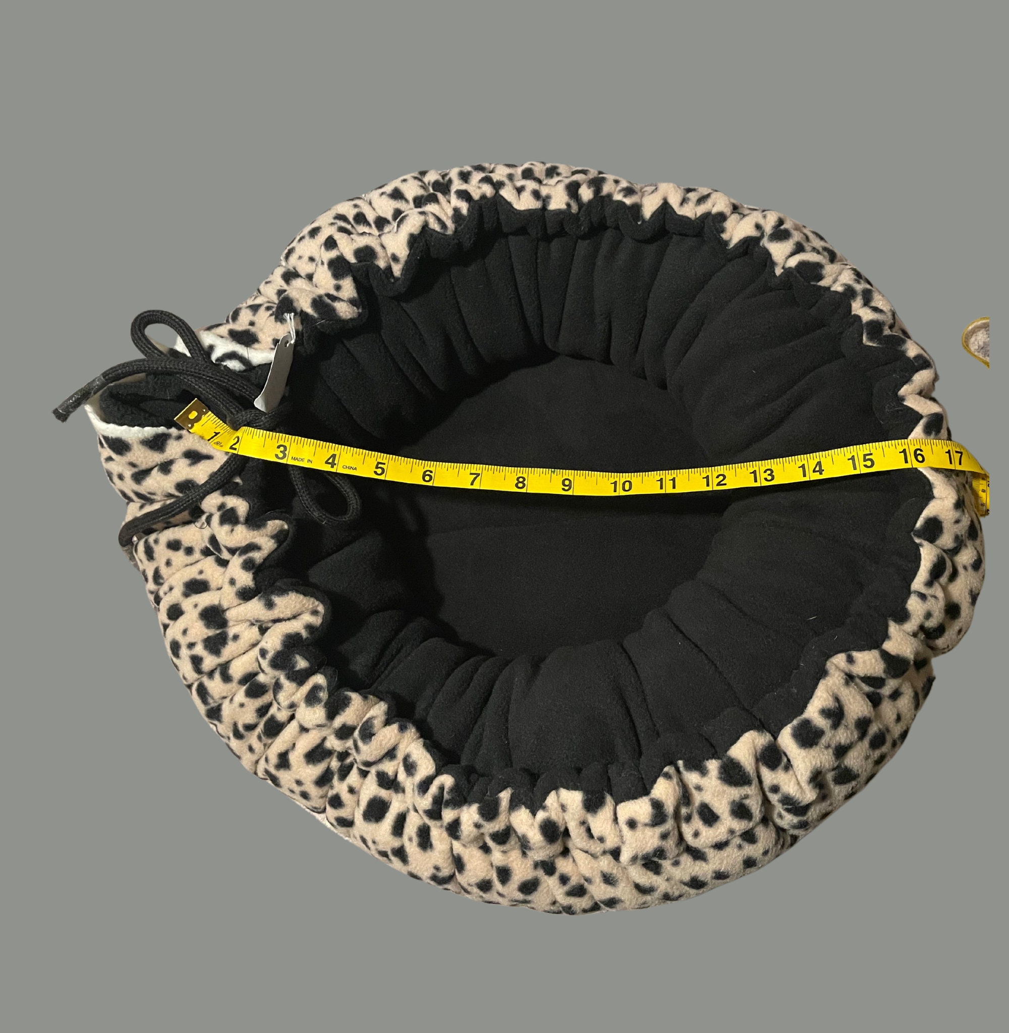 Super Soft Cheetah Fleece Drawstring Pet Bed - Etsy Hong Kong