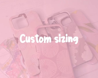 Custom phone case sizing
