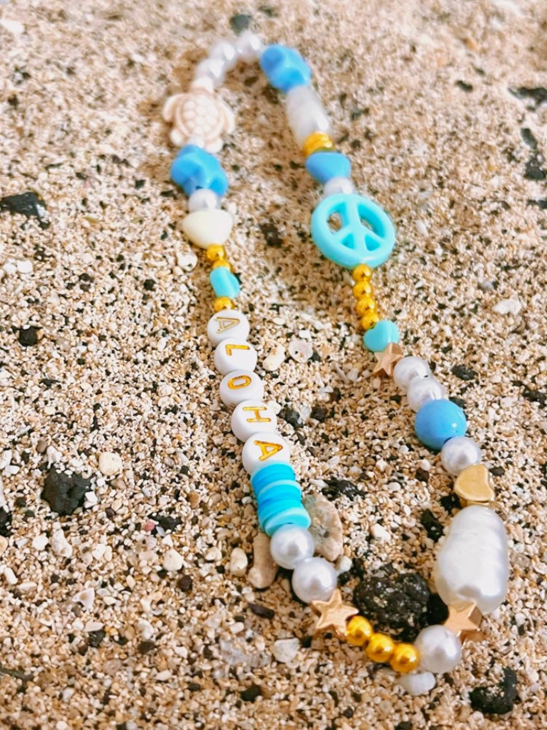 Preppy Aloha Phone Charm Etsy