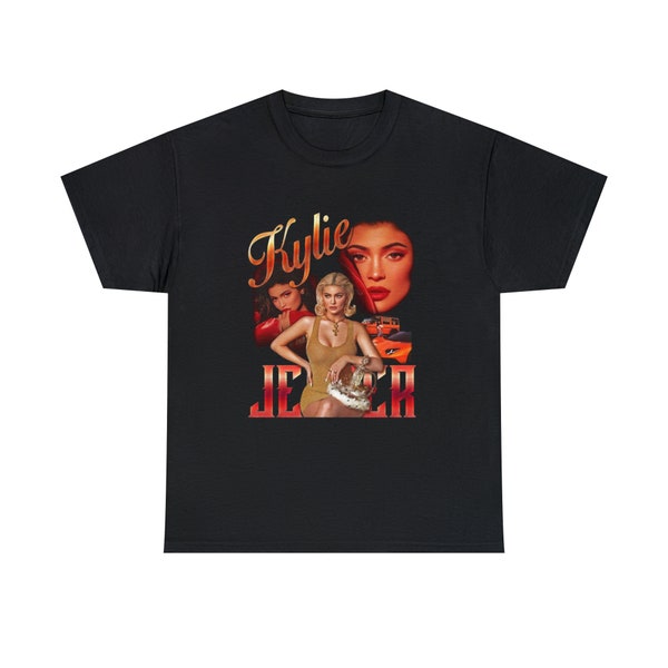 Chic Kylie Jenner Bootleg Style Tee: Fashionable Icon T-Shirt with Glamorous Graphics and Trendsetting Celebrity Vibes, Kardashians, Jenner