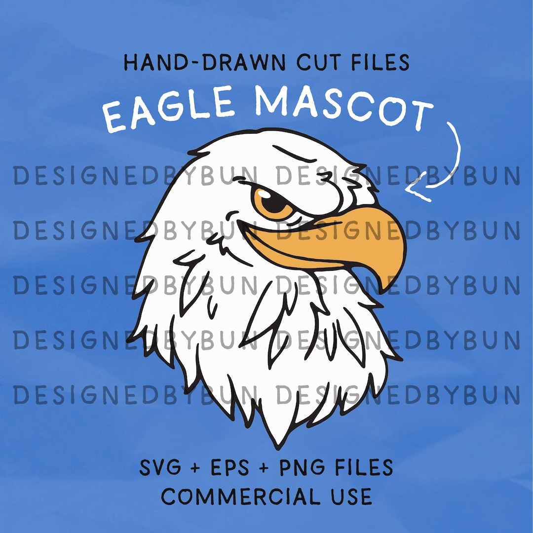 Hand gezeichnete Adler Maskottchen SVG - Cricut & Silhouette Cut File ...