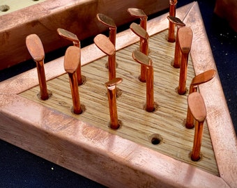 Peg Game Copper and wood