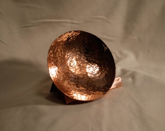 Copper Hammered Ring Bowl 7th Anniversary Gift