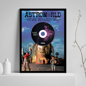 Travis Scott – Carved Vinyl Record Art Decor – Astro Vinyl Art