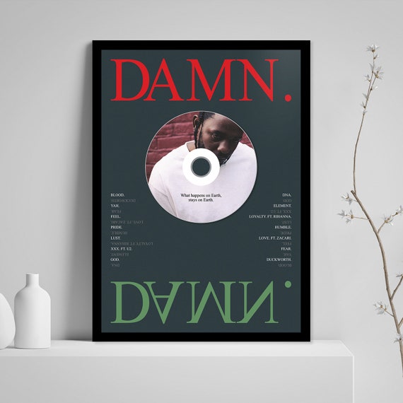 Kendrick Lamar 'DAMN.' Hip-hop Framed CD Album Plaque 