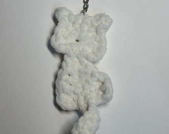 Crochet keychain cat