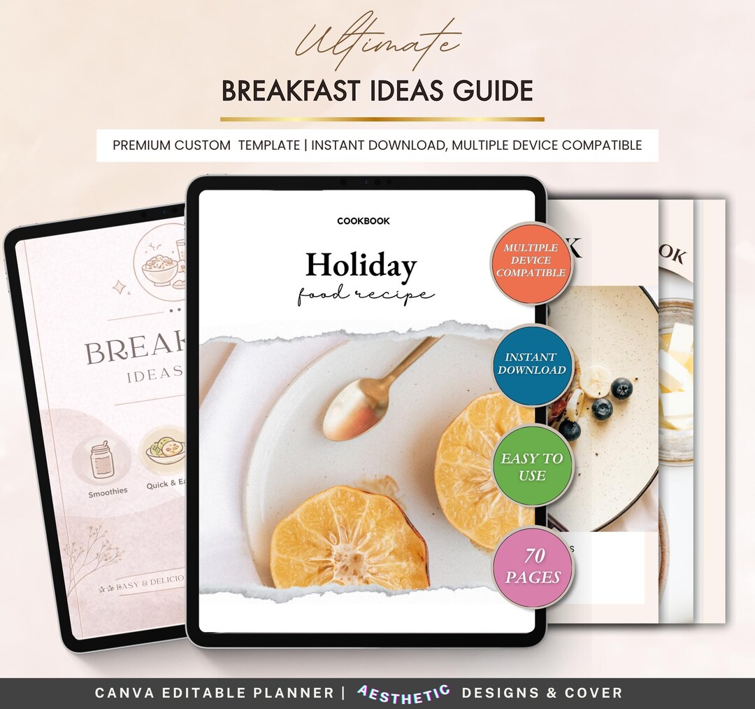 Breakfast Ideas Guide Printable | Quick & Easy Breakfast Recipes ...