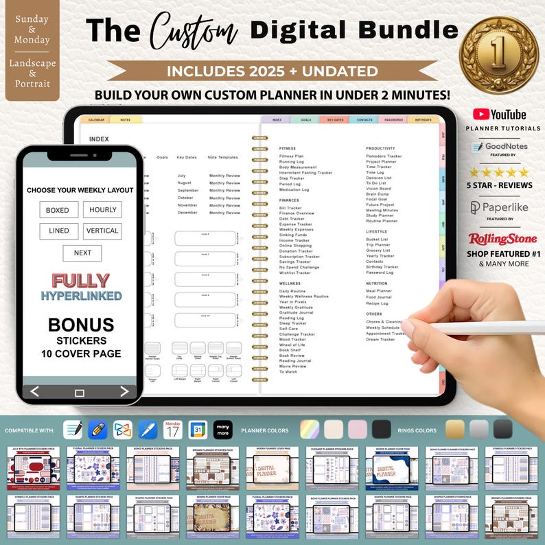 Ultimate Goodnotes Planner Bundle | Digital Planner iPad | All-in-one ...