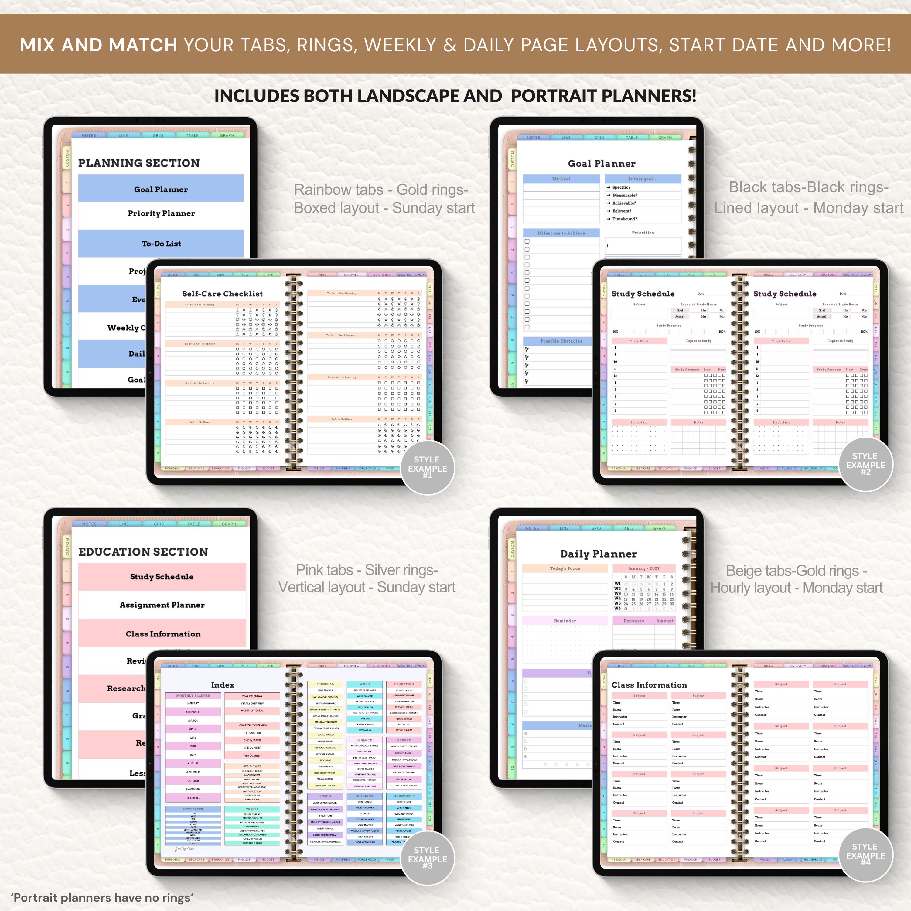 Ultimate Goodnotes Planner Bundle | Digital Planner iPad | All-in-one ...