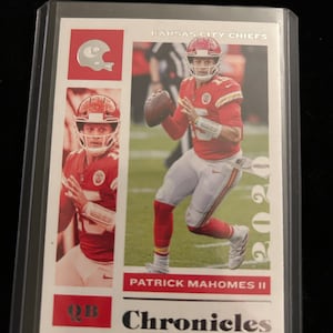 Patrick Mahomes Panini Chronicles Insert NFL Card Chiefs SP Bowl