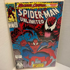 Spider-Man Unlimited Vintage -CARNAGE 1993 Series 1 Rare Comic Book NM/Mint