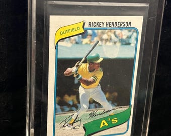 Vintage 1980s Rickey Henderson MLB Baseball Trading Cards A's Yankees Lot of 9 - Etsy Vintage 1980s Rickey Henderson MLB Baseball Trading Cards A's Yankees Lot of 9 - Etsy