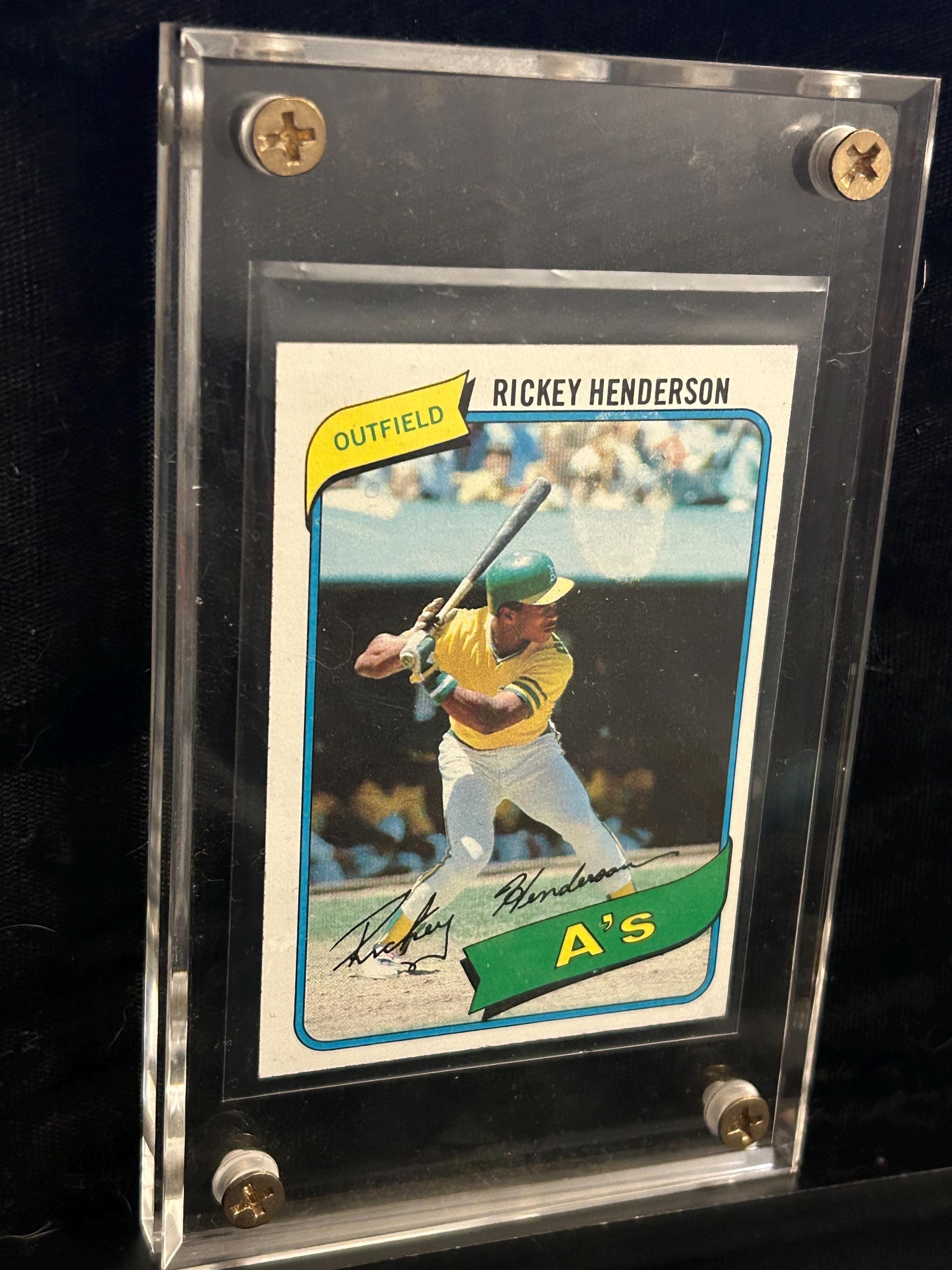 rickey-henderson-topps-1980-rare-rookie-card-oakland-a-s-etsy