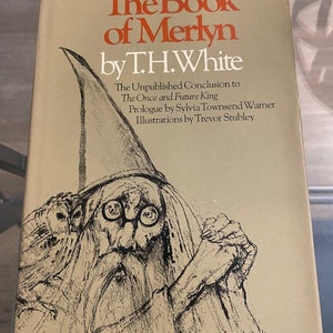 The Book of Merlyn by T.H. White Hardcover, 1977 1st Edition Dust jacket Book