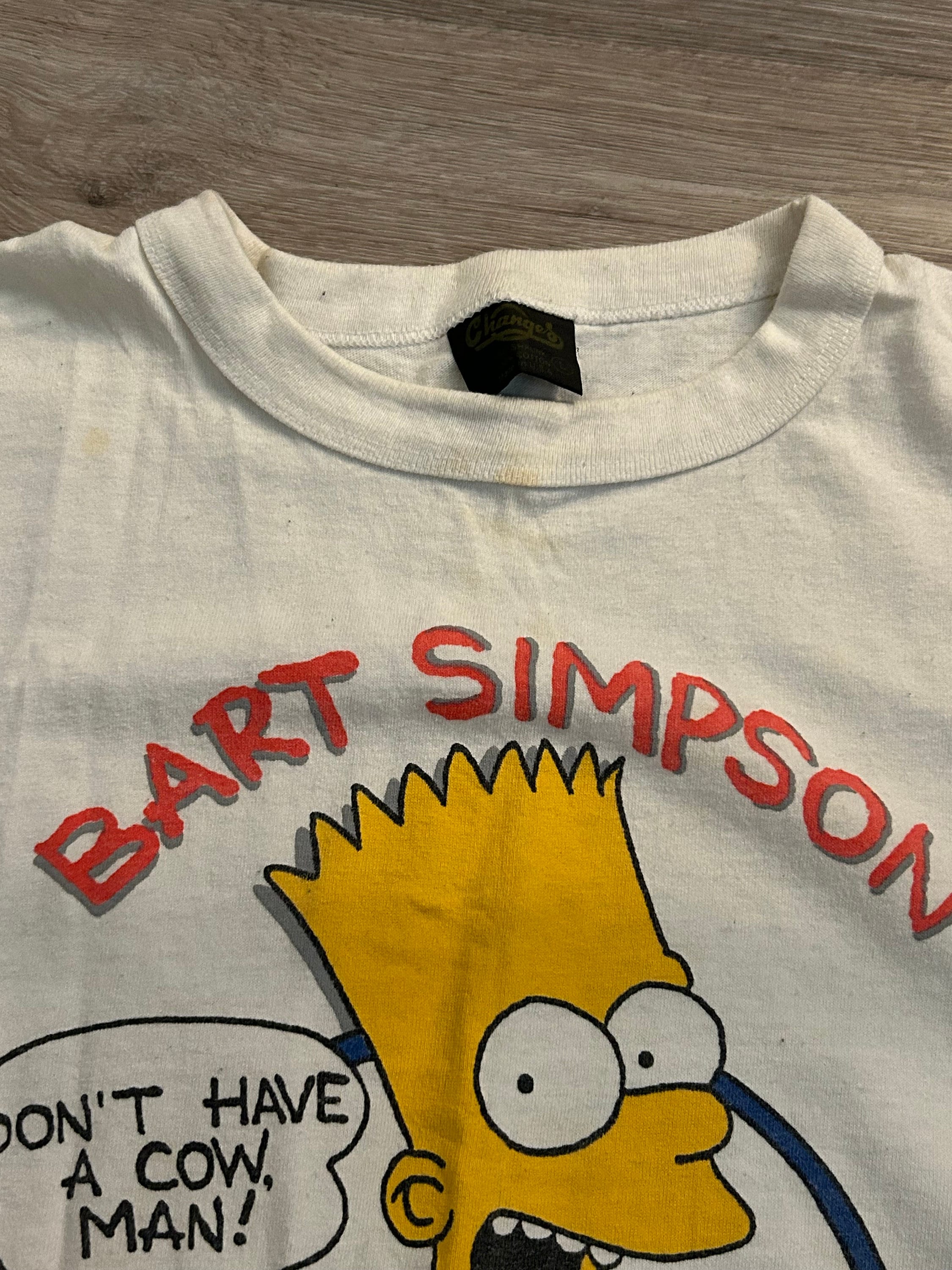Vintage Bart Simpson Dont Have A Cow Man 1990, Radical Dude Rare 20th ...
