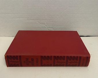 The Outline of History by H.G. Wells Vintage Hardcover Illustrated Book