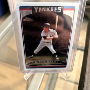 Mickey Mantle Topps Chrome NY Yankees MLB Trading Card