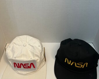 Buzz Aldrin NASA Triple Patch Snapback Hat / Cap Flat Bill Space Shuttle 2 Hats!
