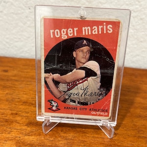 Roger Maris 1959 Topps Vintage Authentic Baseball Card