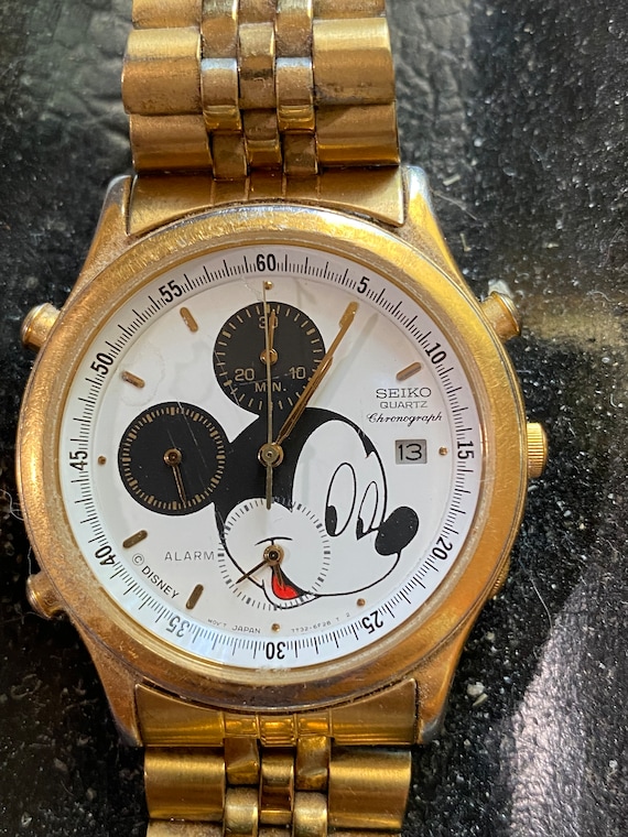Vintage Disney Mickey Mouse SEIKO Chronograph - Da