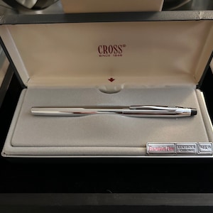 Cross Lustrous Chrome 3506 Fountain Pen Fine New in box