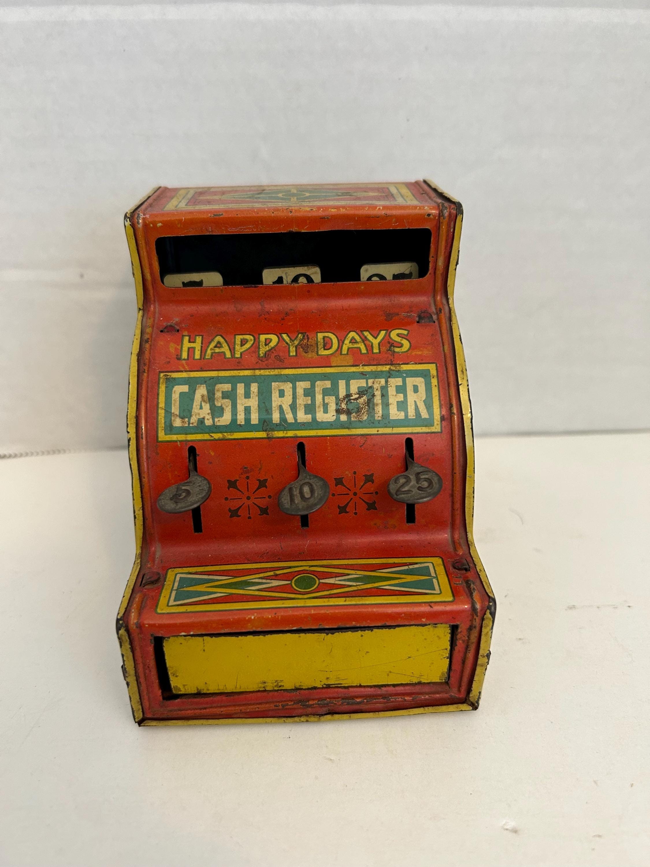Vintage Metal Toy Cash Register - Etsy