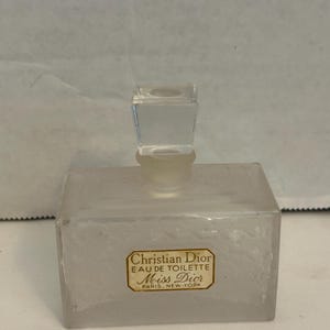 RARE Miss Dior Baccarat Perfume Bottle Empty Bintage France
