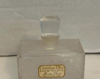 RARE Miss Dior Baccarat Perfume Bottle W/ Presentation Box Full