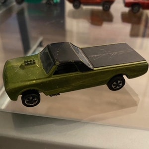 Vintage Hot Wheels Redline 1968 Green Custom Fleetside Mattel Inc. USA