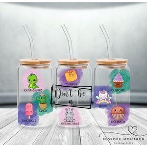 DIGITAL Funny Adult Insult Libbey Glass Sublimation Wrap