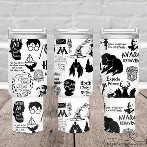 DIGITAL DIGITAL Wizard School 40 Oz PNG Tumbler Wrap for Sublimation
