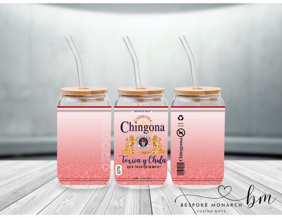 Chingona Libbey Glass Sublimation Wrap