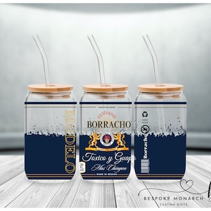 DIGITAL Borracho Modelo Libbey Glass Wrap for Sublimation