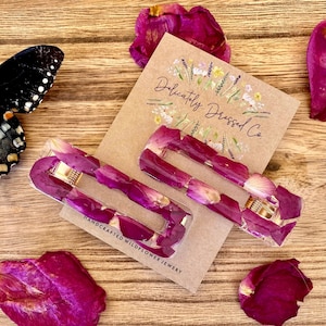 Wildflower Resin Barrette