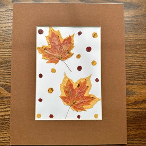 Matted Pressed Flower Art