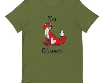 Camiseta para adultos con el mensaje No Fox Given