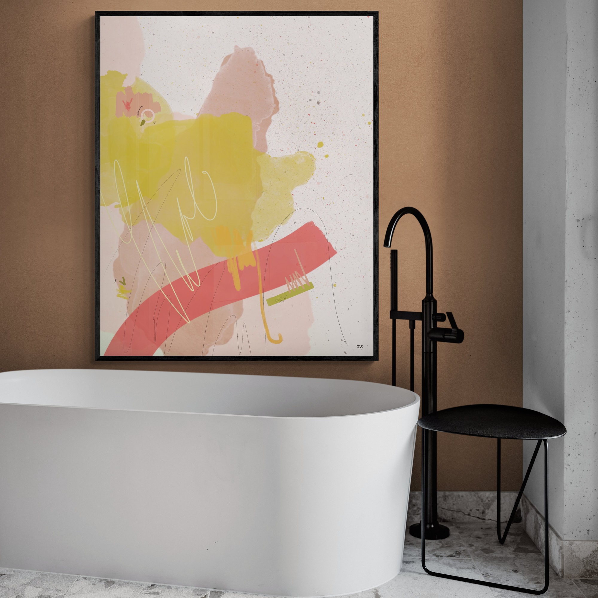 Printable Abstract Wall Art Downloadable Painting Modern - Etsy