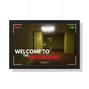 Backrooms Poster - Creepypasta Poster Druck, Art Decor, Backrooms Wandkunst, Home Decor, Geschenk für Teenager, Generation X