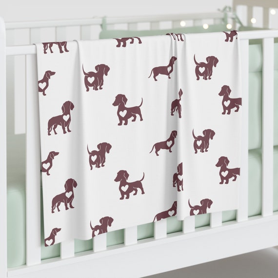 Dachshund Swaddle Blanket Puppy Dog Baby Blanket for Newborns Crib Blanket Cute Baby Shower Gift for New Moms Etsy Canada