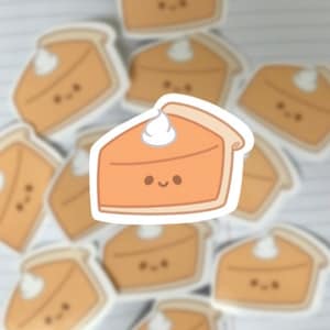 Pumpkin Pie Sticker | Fall Stickers | Vinyl Stickers | Laptop Stickers