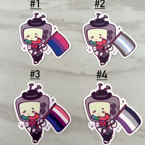 Mr. Puzzles Pride Flag Sticker | Laptop Stickers | Kawaii Stickers | Cute Stickers | SMG4 Stickers
